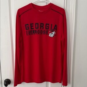 Georgia Bulldogs Red Long Sleeve Shirt size medium